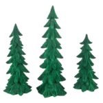 Fuzzy Green Tree 3 Piece Set