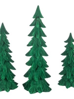 Fuzzy Green Tree 3 Piece Set