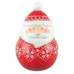 Festive Print Santa Cookie Jar