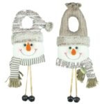 Cocoa Cream Snowman Doorknob Hanger 2 Asst