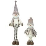 Cocoa Cream Snowman Stretch Leg 2 Asst