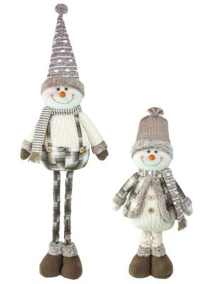 Cocoa Cream Snowman Stretch Leg 2 Asst