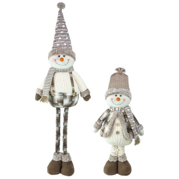 Cocoa Cream Snowman Stretch Leg 2 Asst