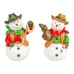 Cowboy Snowman 6" Stander 2 Ast.