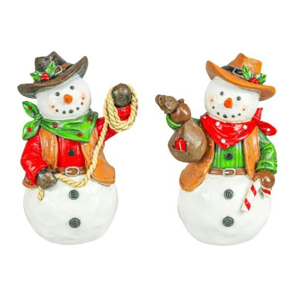 Cowboy Snowman 6" Stander 2 Ast.