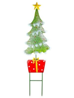 Gold Star Christmas Tree Yard Stake