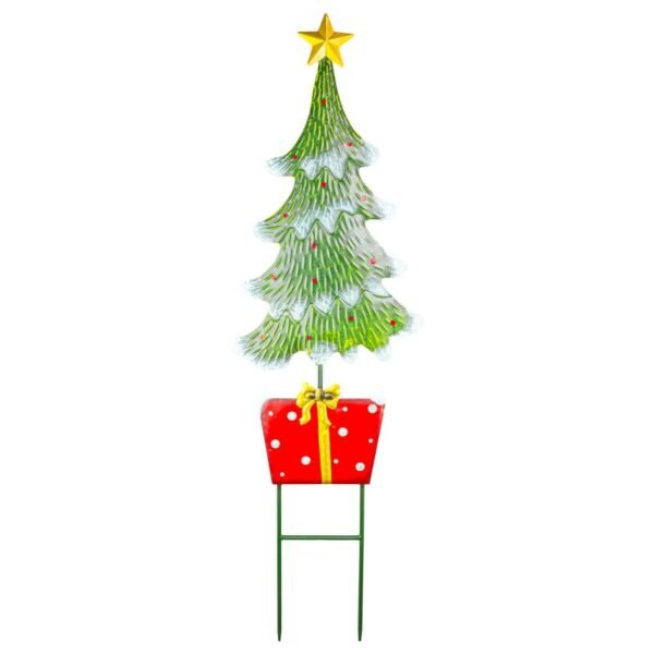 Gold Star Christmas Tree Yard Stake