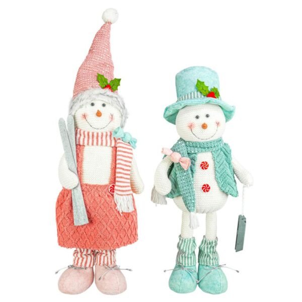 Cotton Candy Snowman Tall Stander 2 Asst.
