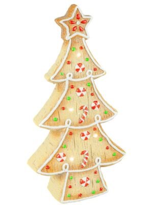 Candied Cookie Christmas Tree with Lights