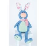 Blue Bucktooth Bunny Sitter