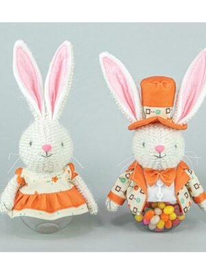 Bohemian Bunny Candy Jar 2 Asst