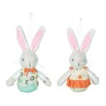 Bohemian Bunny Ornament 2 Asst
