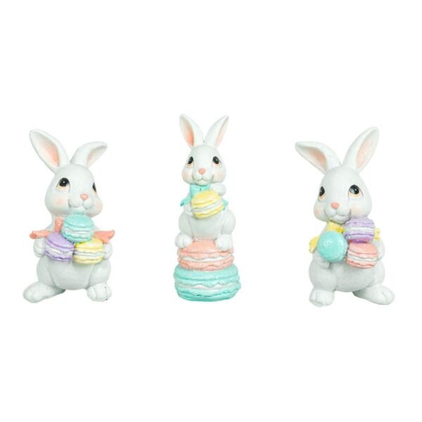 Cottontail Bunny with Macarons 3 Asst.